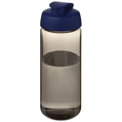 Bouteille sport promotionnelle 600 ml H2O Active® Octave Tritan™ Charbon et Bleu